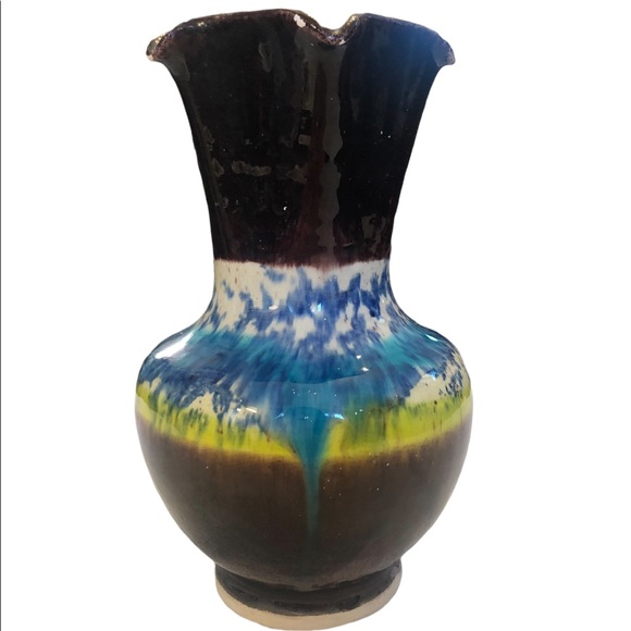 Ceramic Glazed Clay Small Vase - Picture 3 of 10